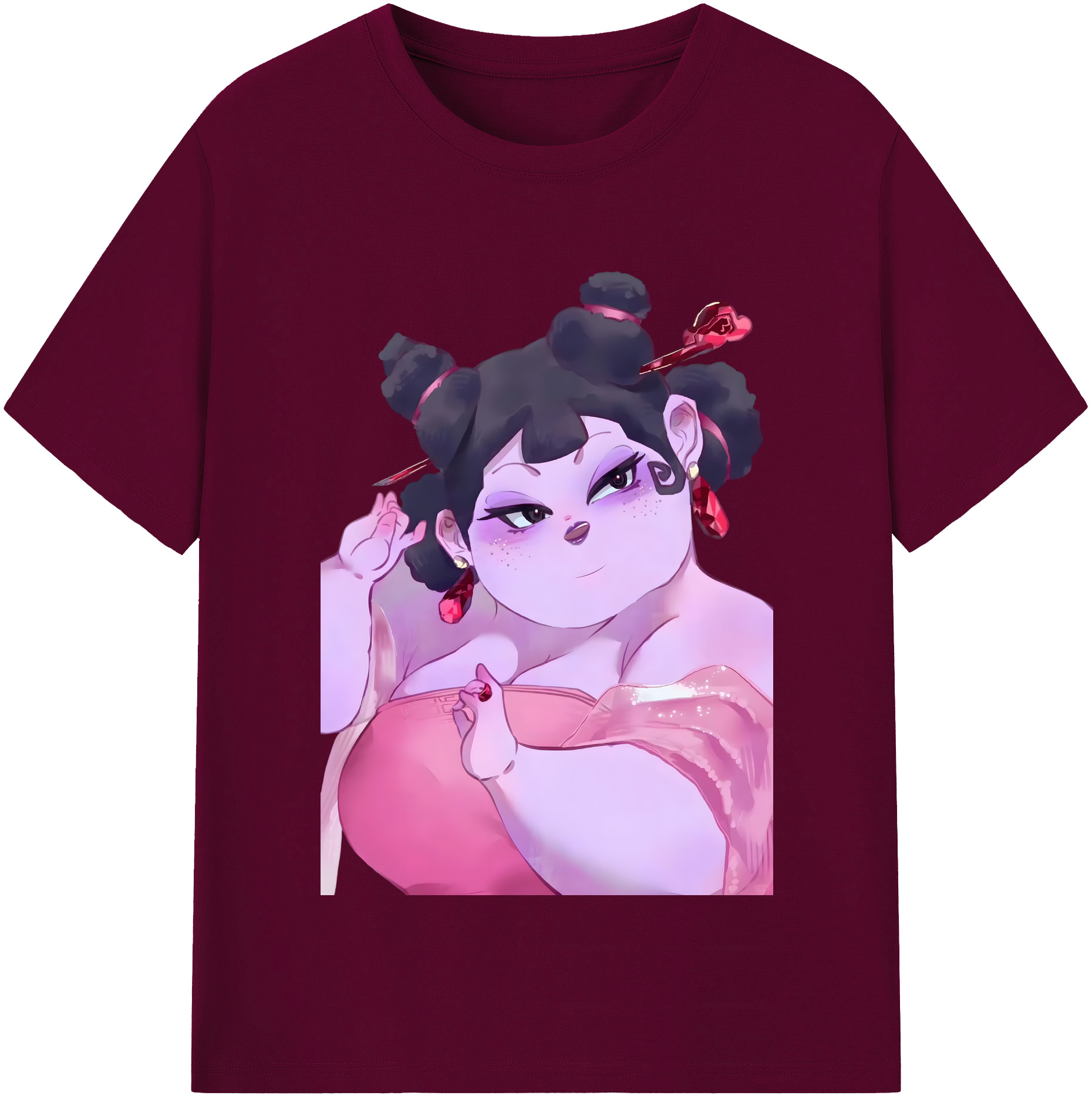 （画像用） Ne Zha 2 ナタ 魔童の大暴れ レディースカジュアルプリントTシャツ（綿100％）